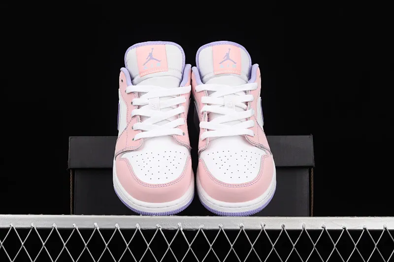 All categories Air Jordan Jordan series basketball shoes Air Jordan 1 Low G version pure original Air Jordan 1 Low AJ1 Joe 1 white purple pink low-top cultural leisure sports sneakers CV9844-600